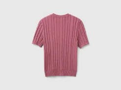 Flowy sweater with short sleeves