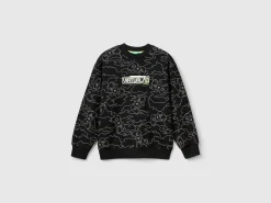 Gamer sweatshirt with rubbery print