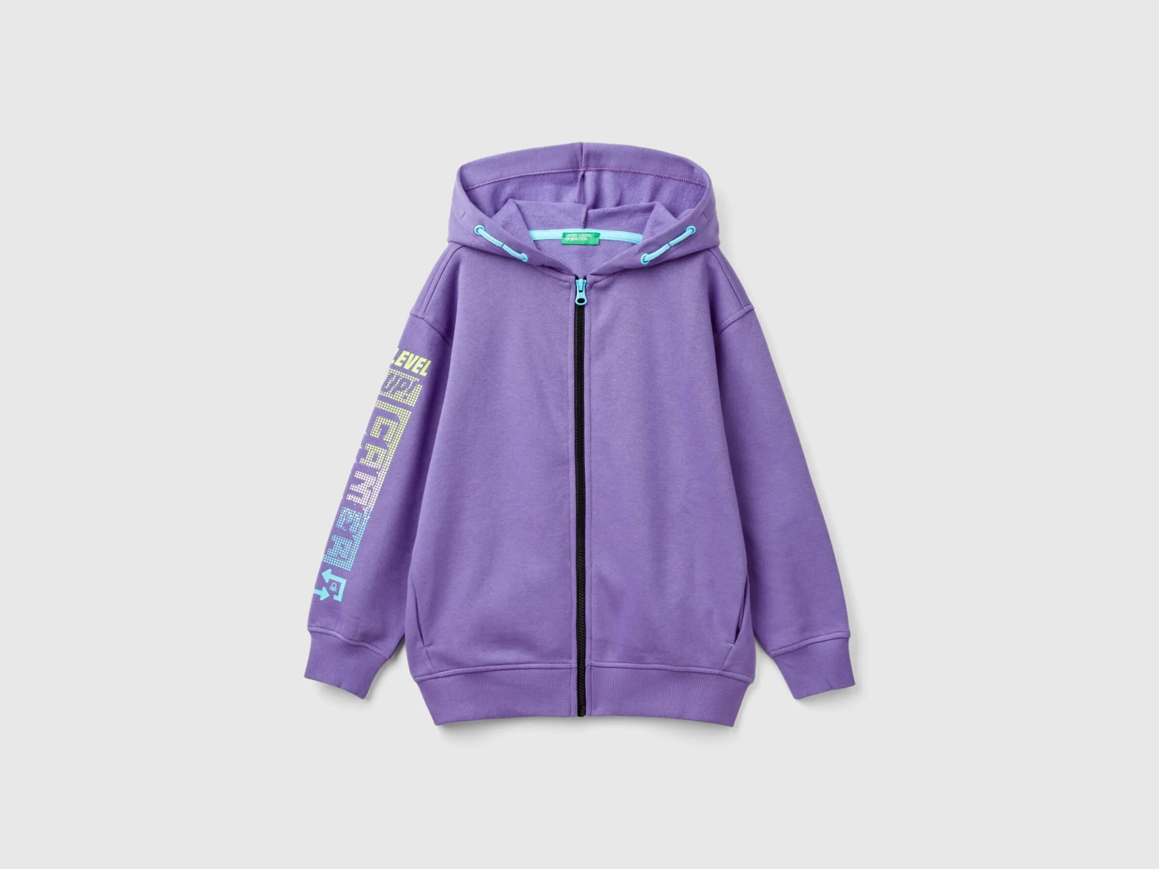 Gamer sweatshirt with slogan print