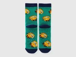 Garfield ©2024 by Paws, Inc. non-slip socks
