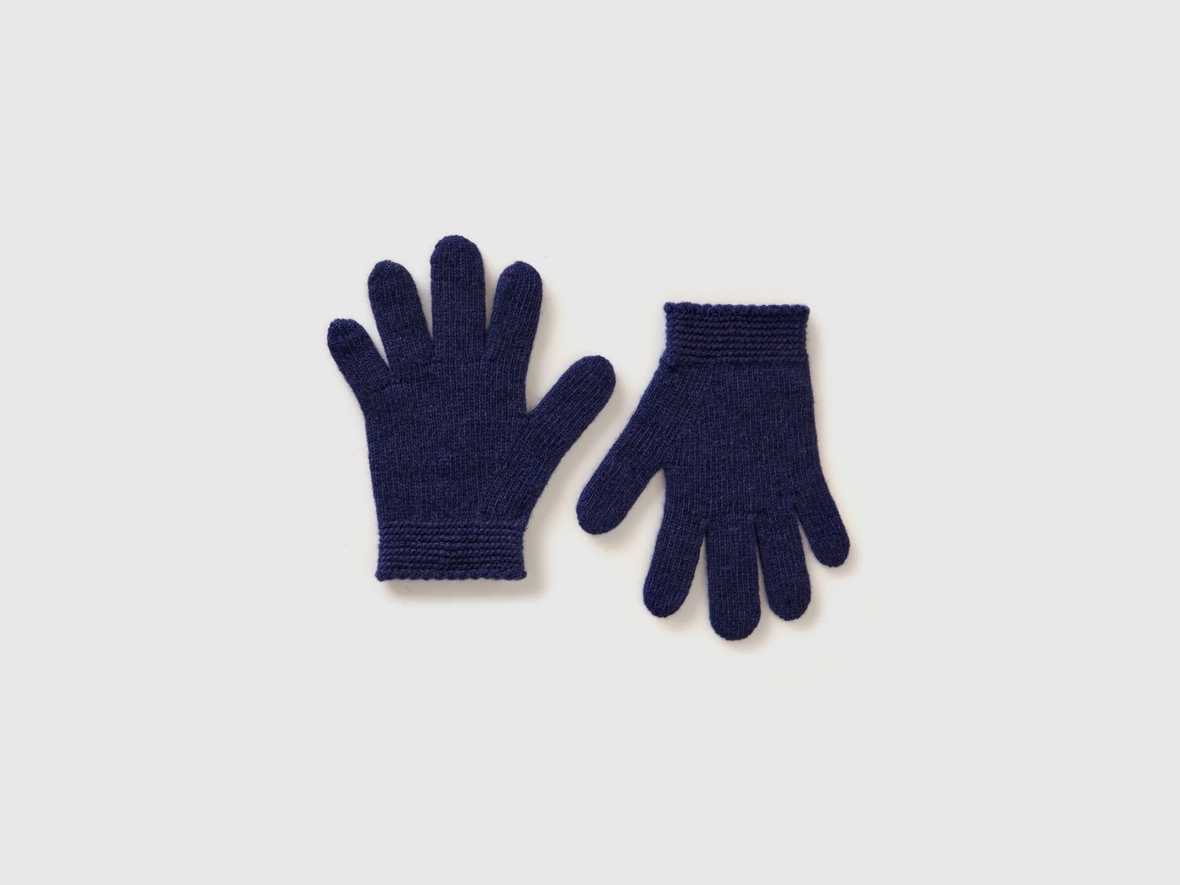 Gloves in stretch wool blend