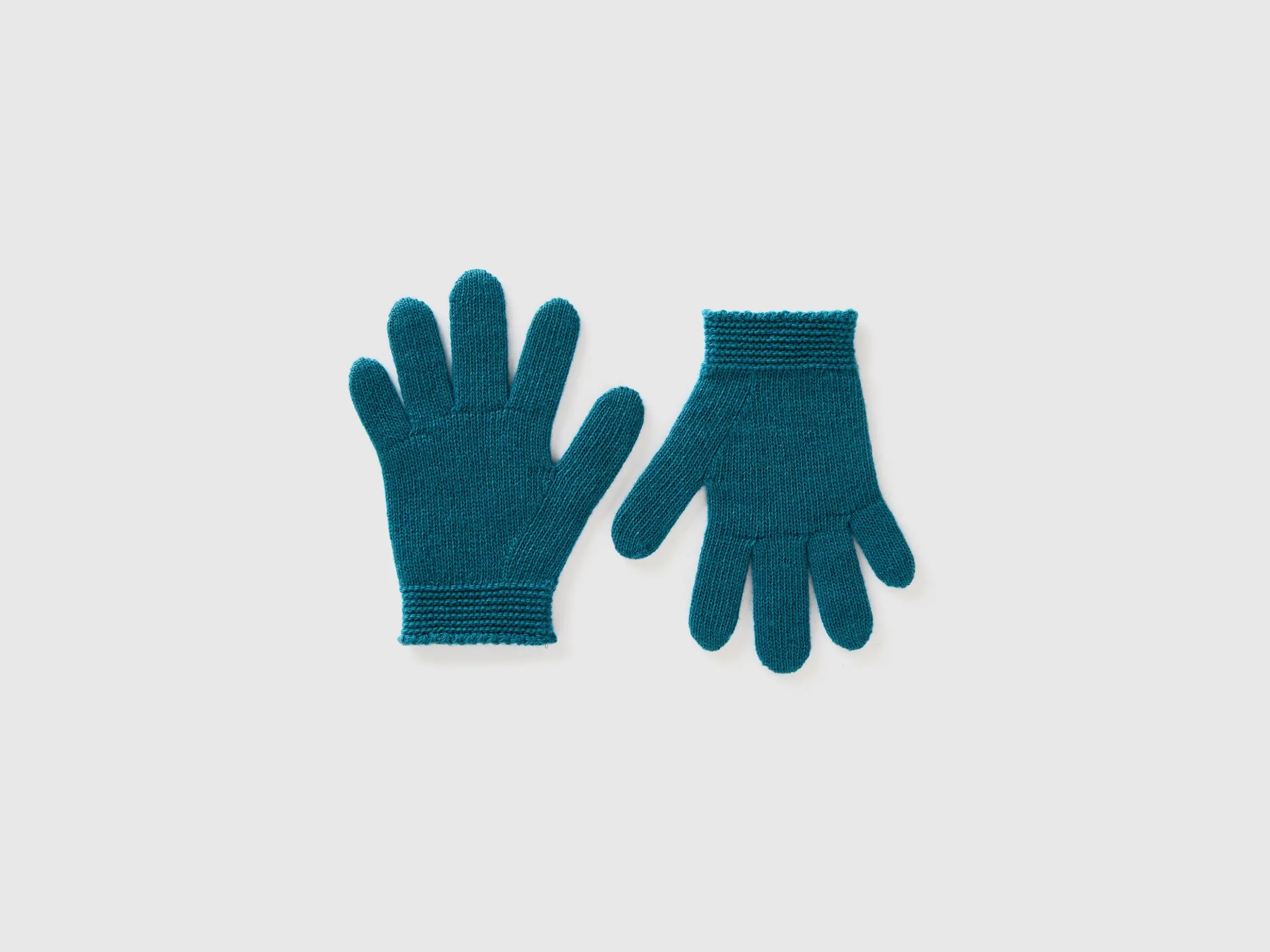 Gloves in stretch wool blend