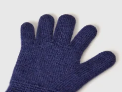 Gloves in stretch wool blend