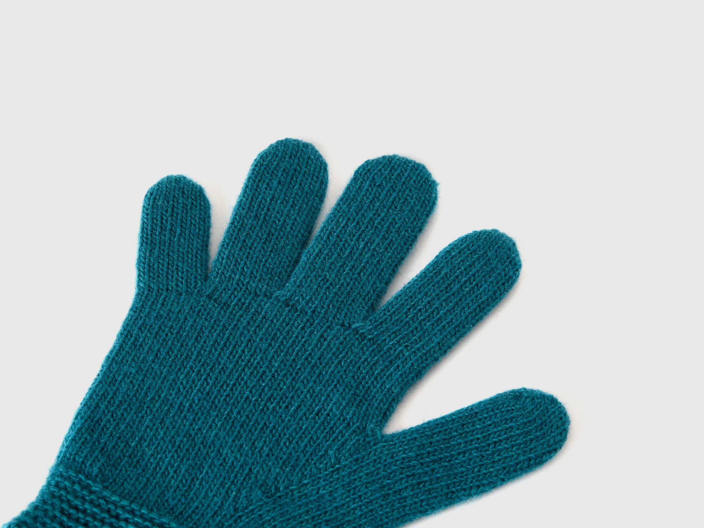 Gloves in stretch wool blend