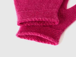 Gloves in stretch wool blend