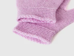Gloves in stretch wool blend