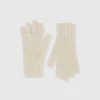 Gloves with cable knit