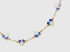 Gold bracelet with hearts