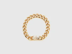 Gold chain bracelet