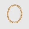 Gold chain necklace