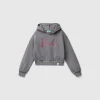 Gray Barbie sweatshirt with rhinestones
