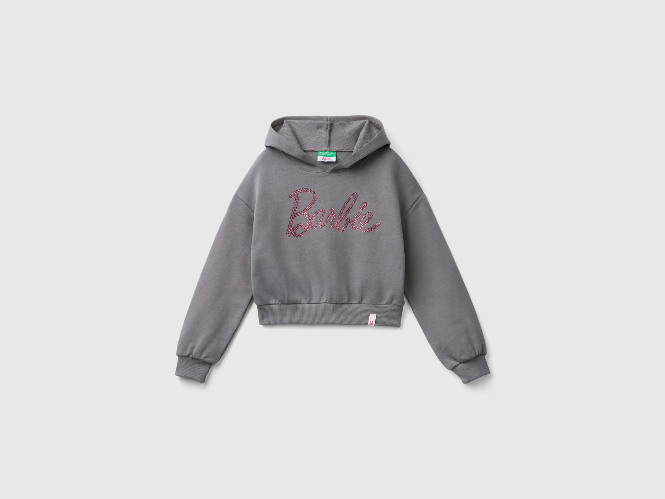 Gray Barbie sweatshirt with rhinestones