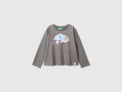 Gray Barbie t-shirt with glossy print