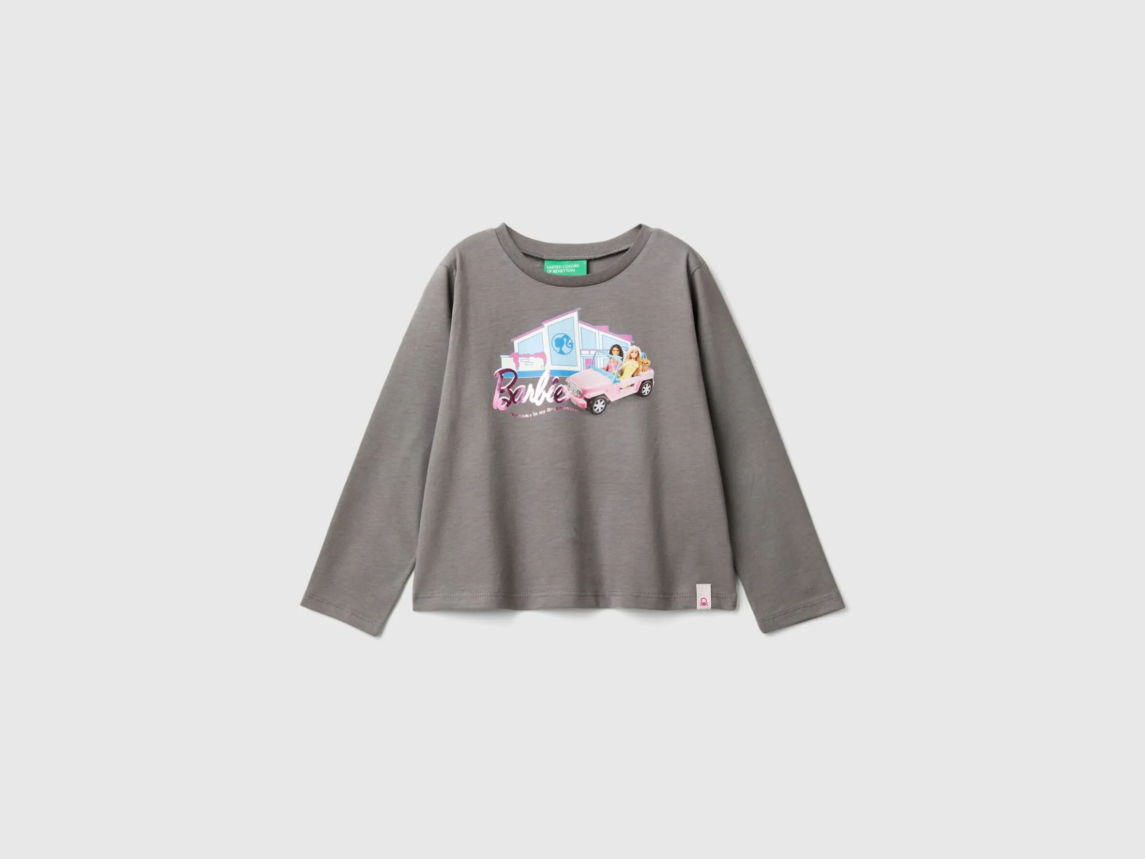 Gray Barbie t-shirt with glossy print