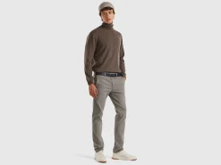 Gray slim fit chino