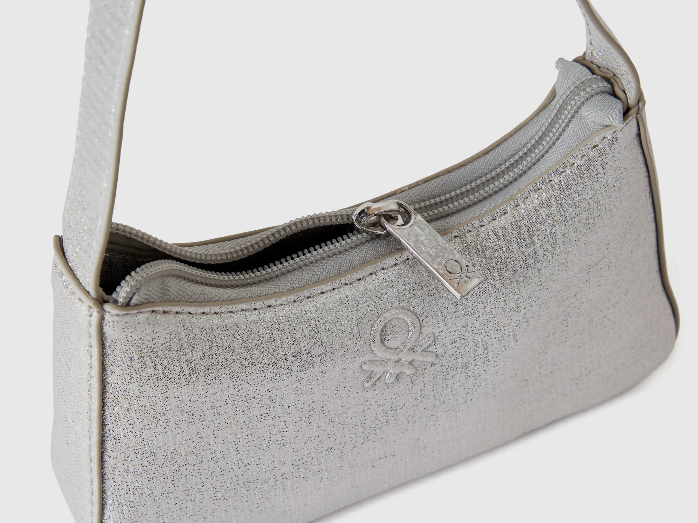 Handbag with lurex sequins