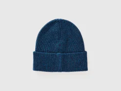 Hat in cashmere and wool blend