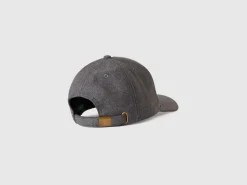 Hat with cloth brim