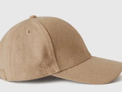 Hat with cloth brim