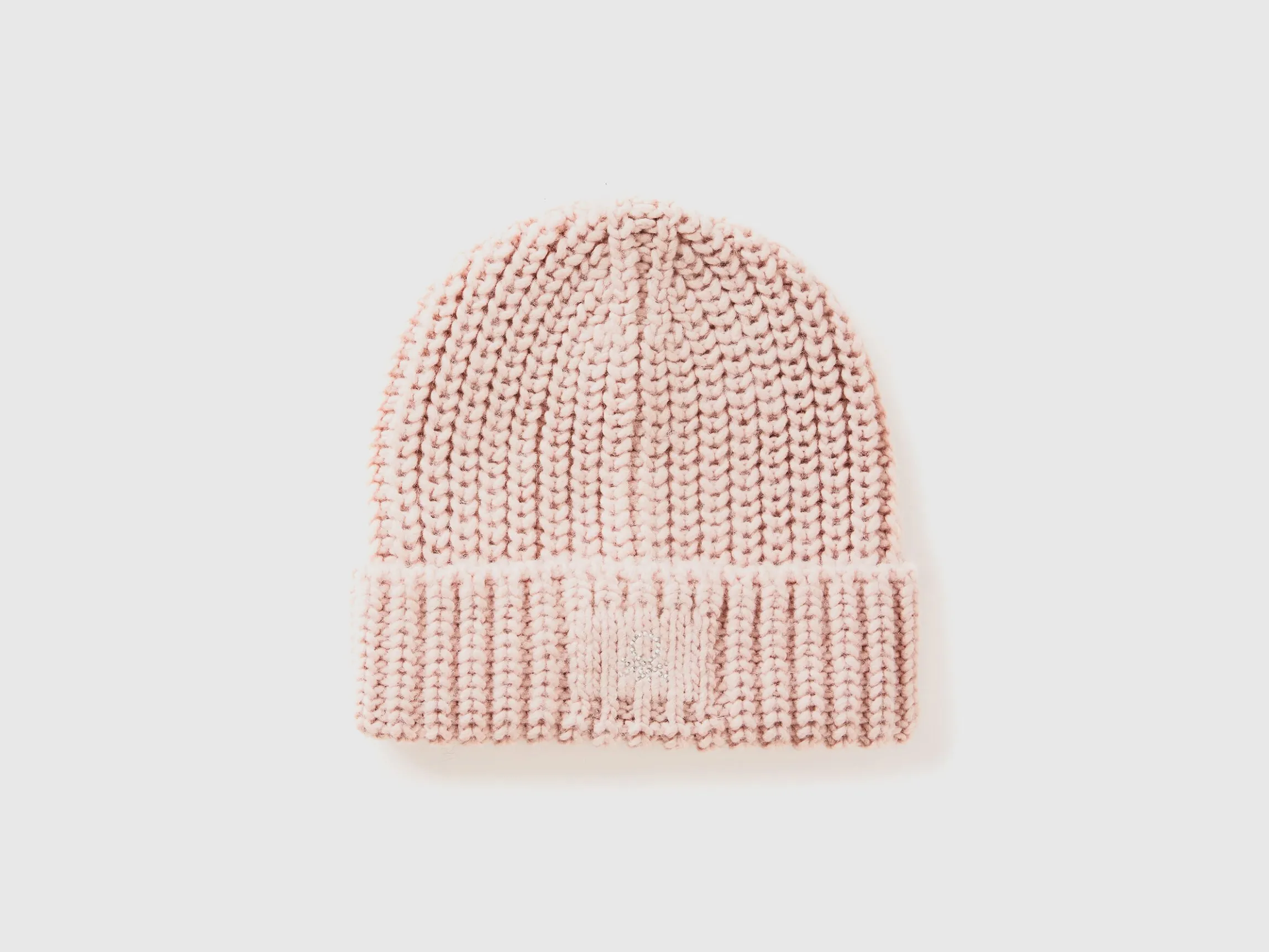 Hat with rhinestone logo