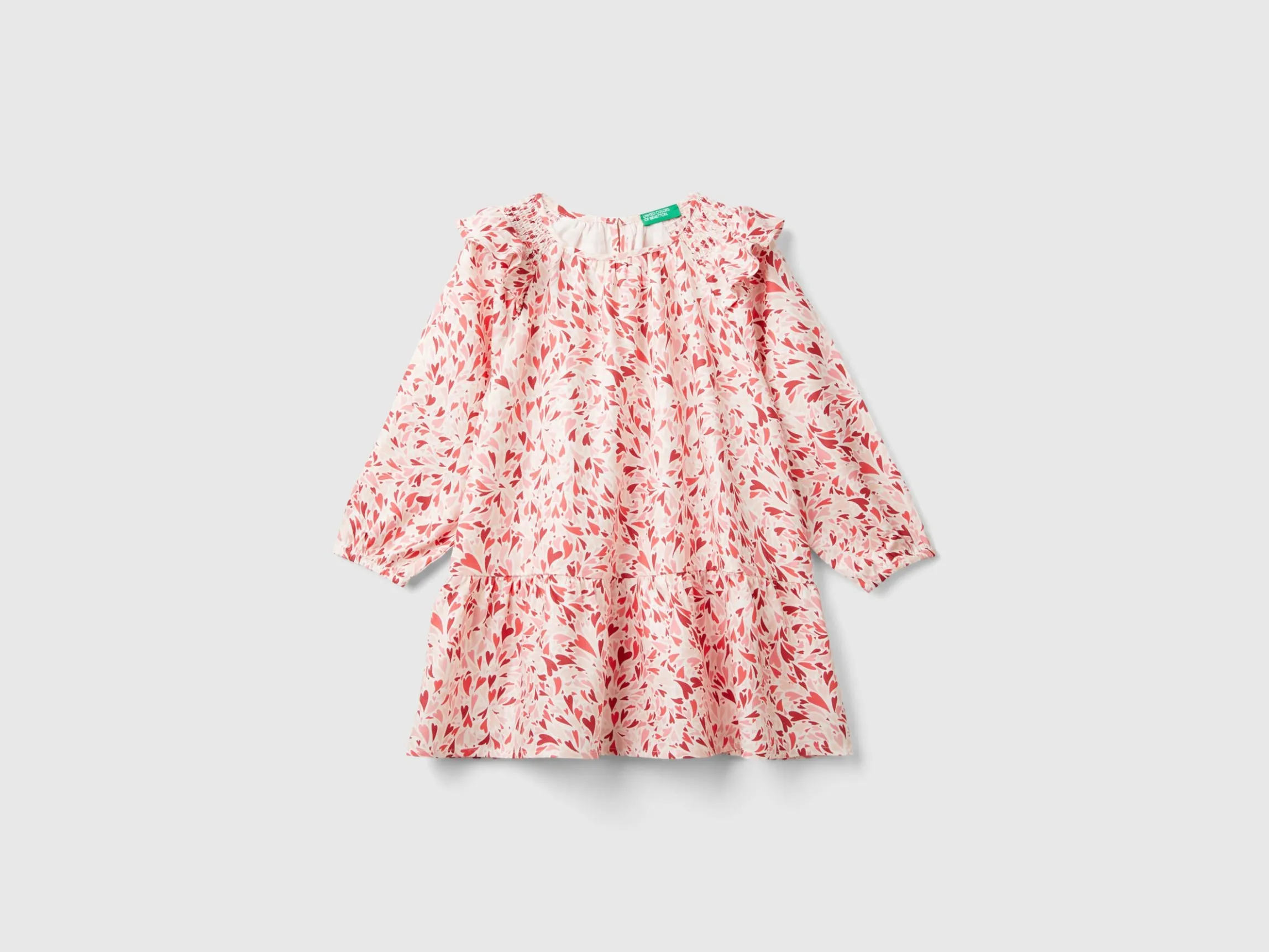 Heart dress in viscose