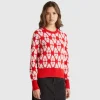 Heart sweater in recycled wool blend
