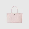 Heart tote bag in imitation leather