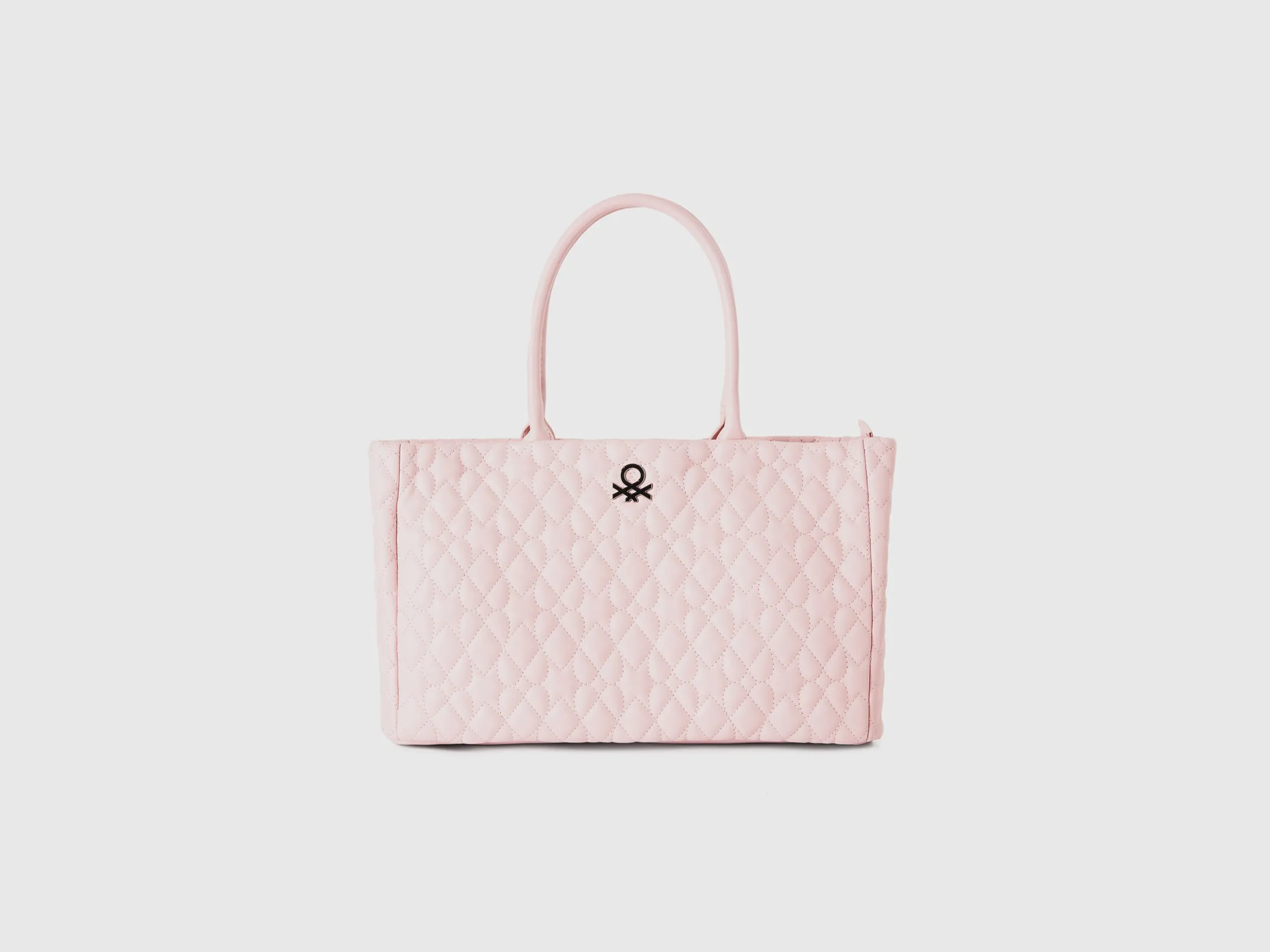 Heart tote bag in imitation leather