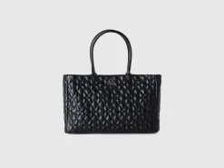 Heart tote bag in imitation leather