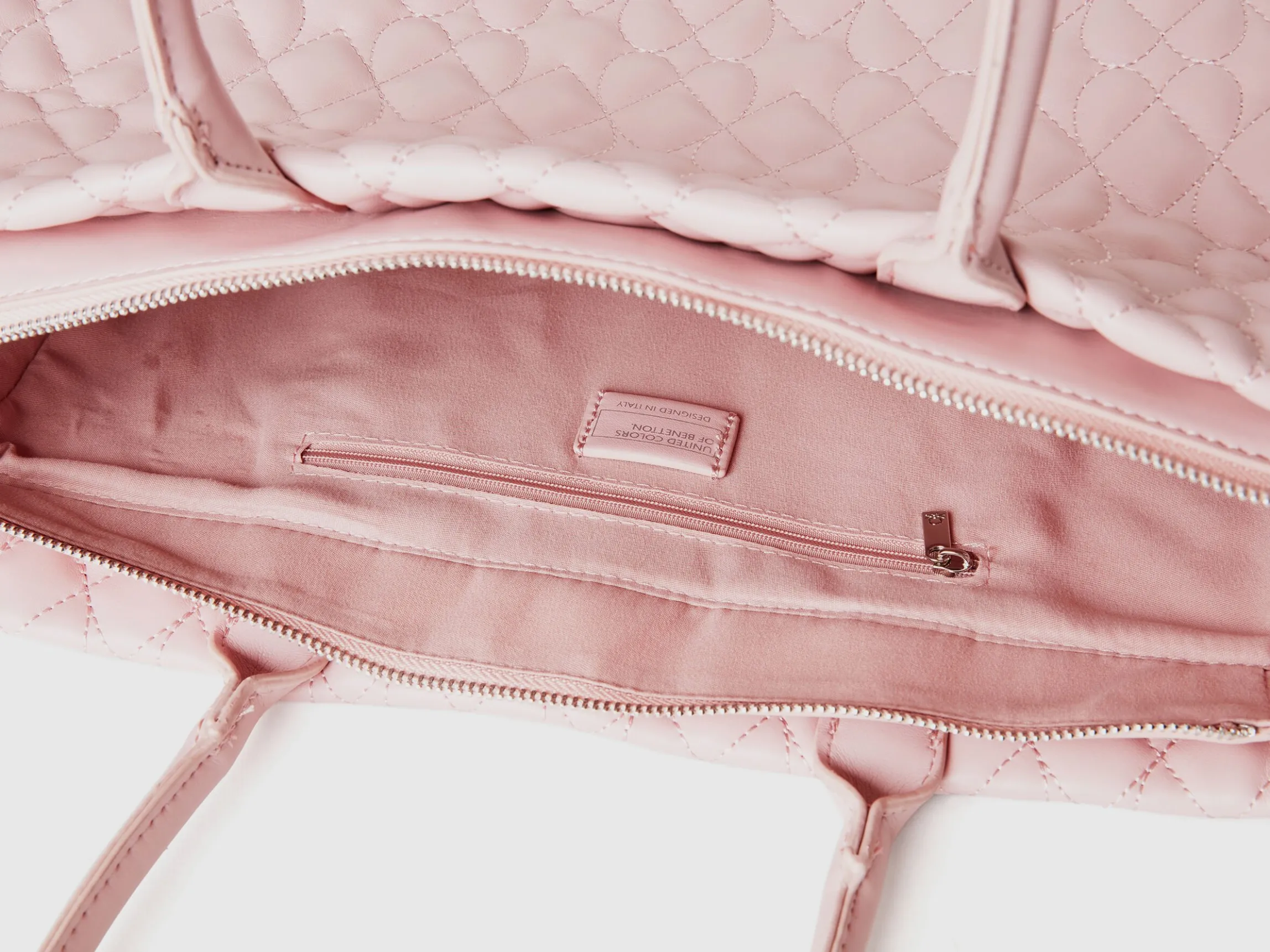 Heart tote bag in imitation leather