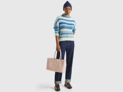 Heart tote bag in imitation leather