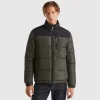 Heavy color block padded jacket