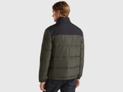 Heavy color block padded jacket