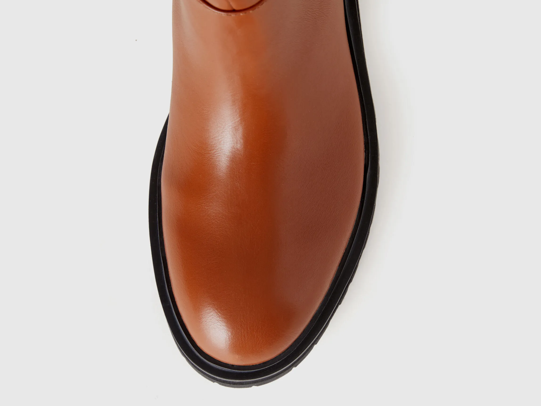 High boots in imitation leather
