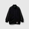 High neck sweatshirt with graffiti print