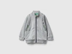 High neck sweatshirt with rucksack print