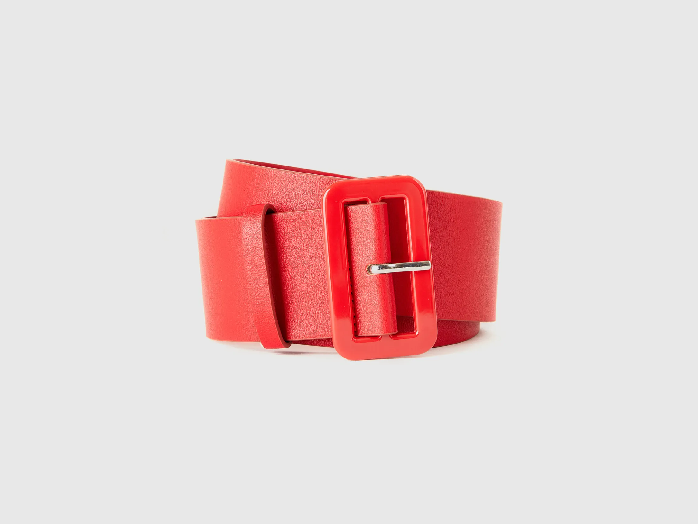 High waist belt in imitation leather