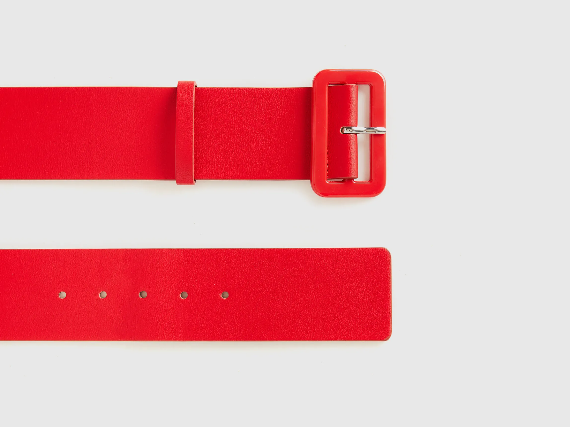 High waist belt in imitation leather