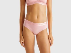 High-rise underwear in stretch organic cotton