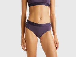 High-rise underwear in stretch organic cotton