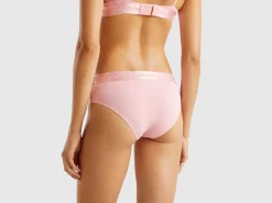High-rise underwear in stretch organic cotton