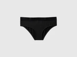 High-rise underwear in stretch organic cotton
