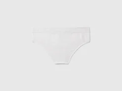 High-rise underwear in stretch organic cotton