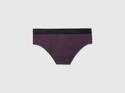 High-rise underwear in stretch organic cotton