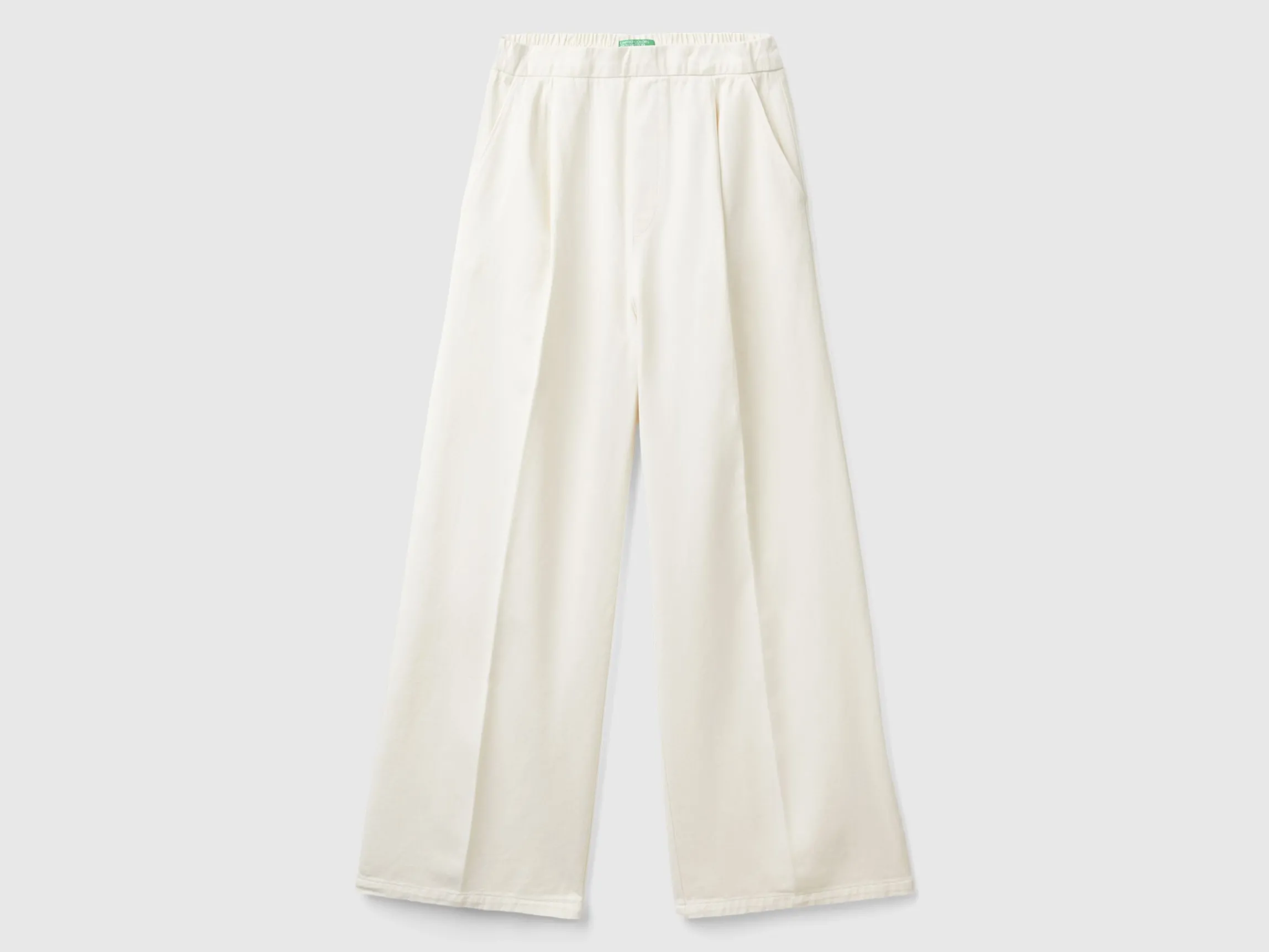 High-waisted palazzo trousers