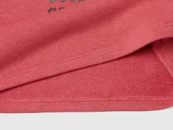 Hoodie with glittery print