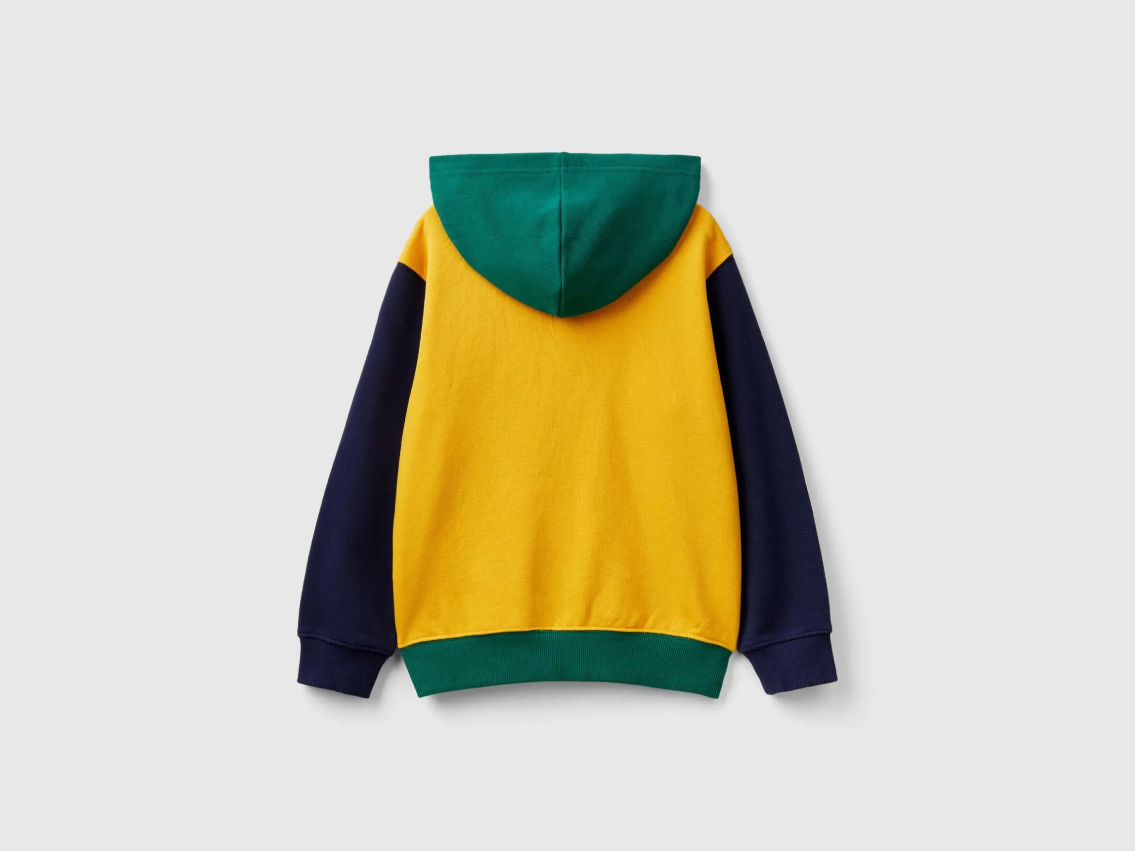 Hoodie with zip and embroidered logo