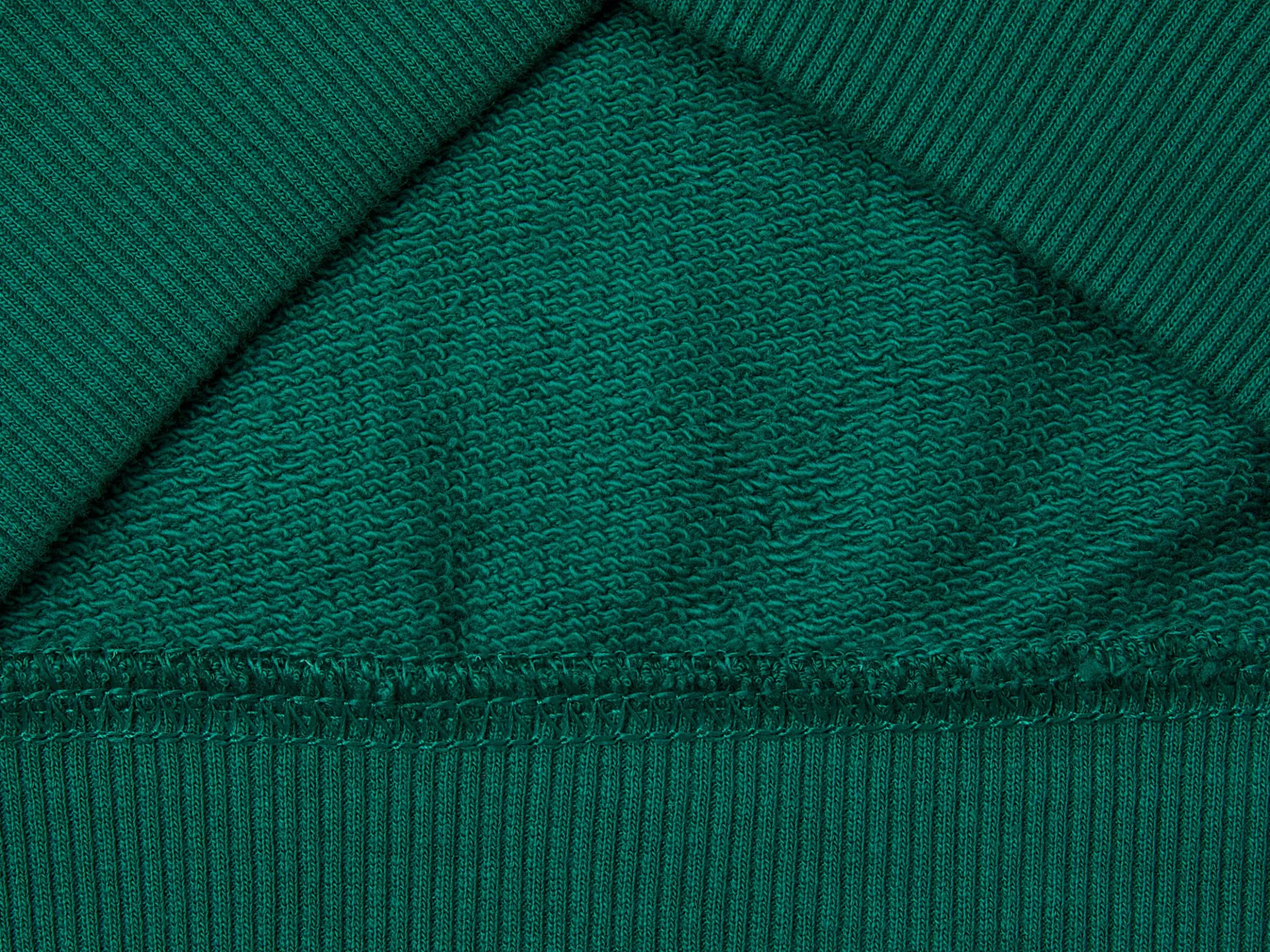 Hoodie with zip and embroidered logo