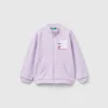 Hoodie with zip in organic cotton