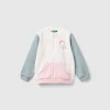 Hoodie with zip in organic cotton